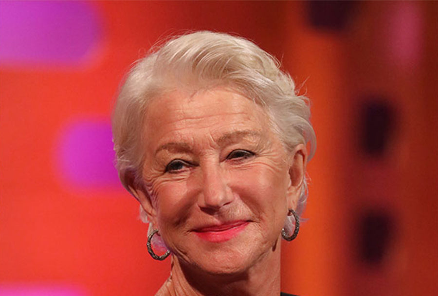 Dame-Helen-Mirren-wearing-Charmeuse-Créoles-Earrings-and-the-Émotion-Blanc-Pur-Ring-Graham-Norton-Show-27th-September-2019