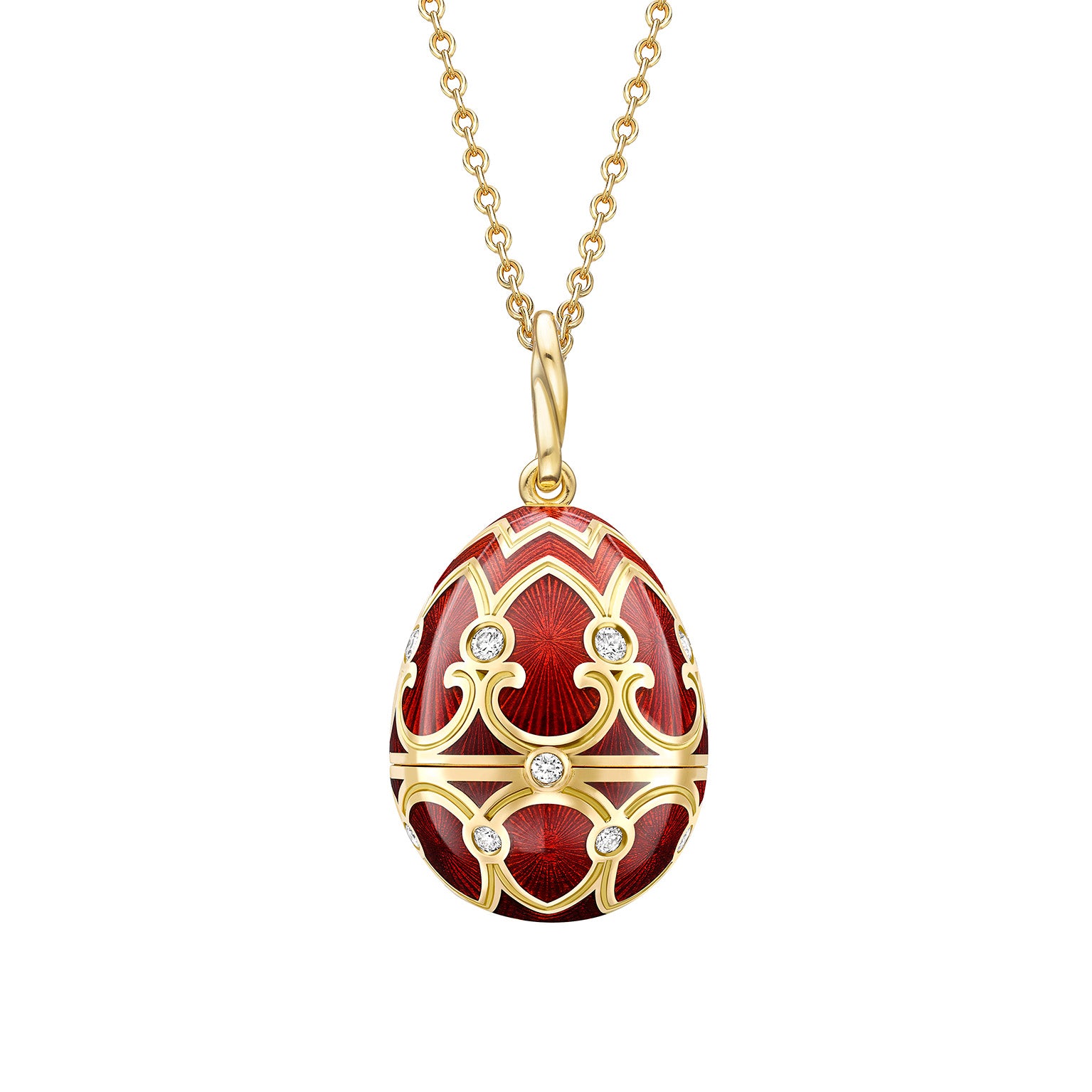 Guilloché Enamel Year of the Monkey Surprise Locket
