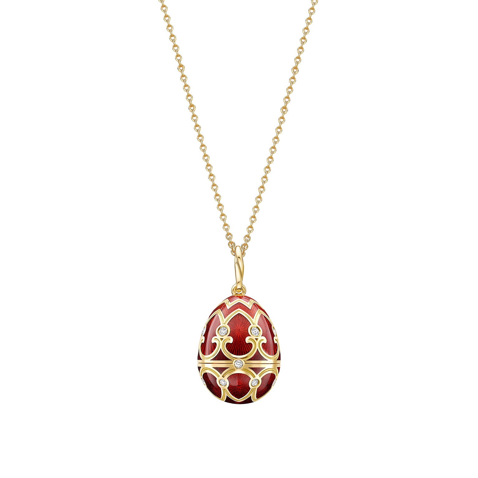 Guilloché Enamel Year of the Monkey Surprise Locket