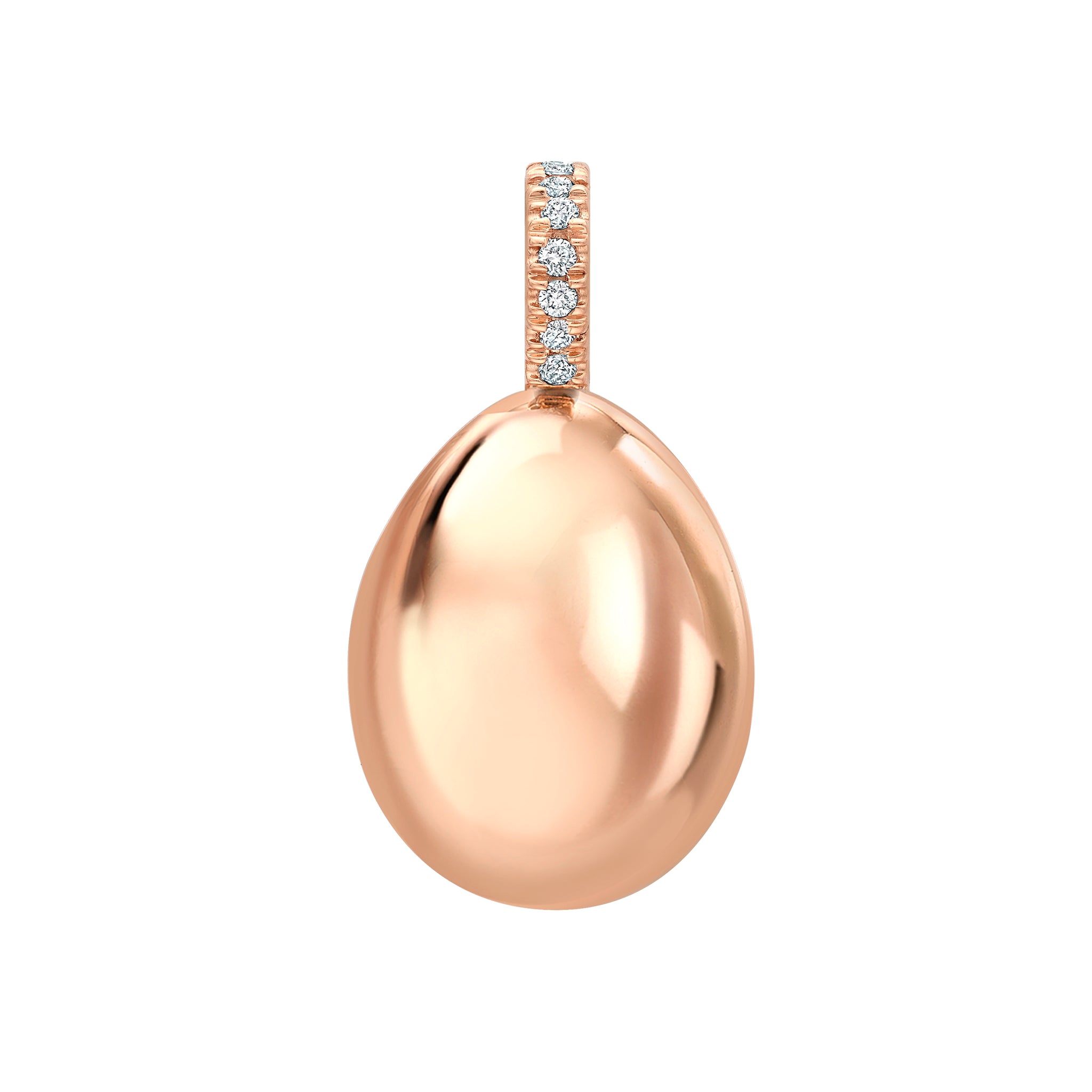 Rose Gold Egg Charm