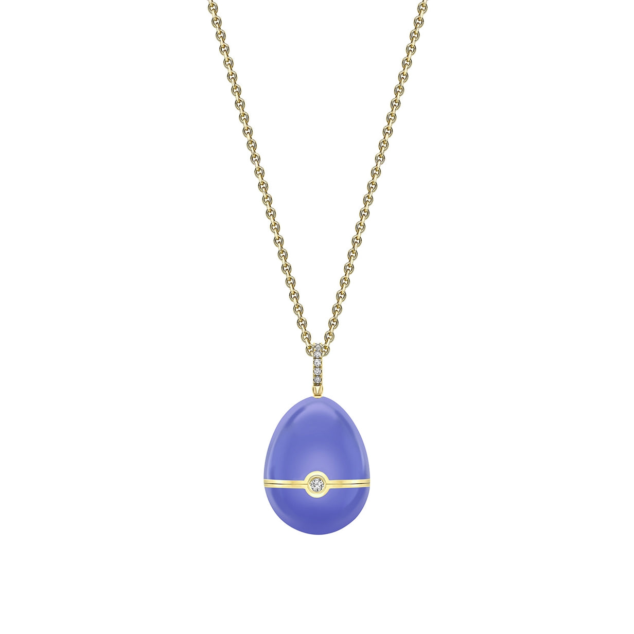 Blue Lacquer Heart Surprise Locket