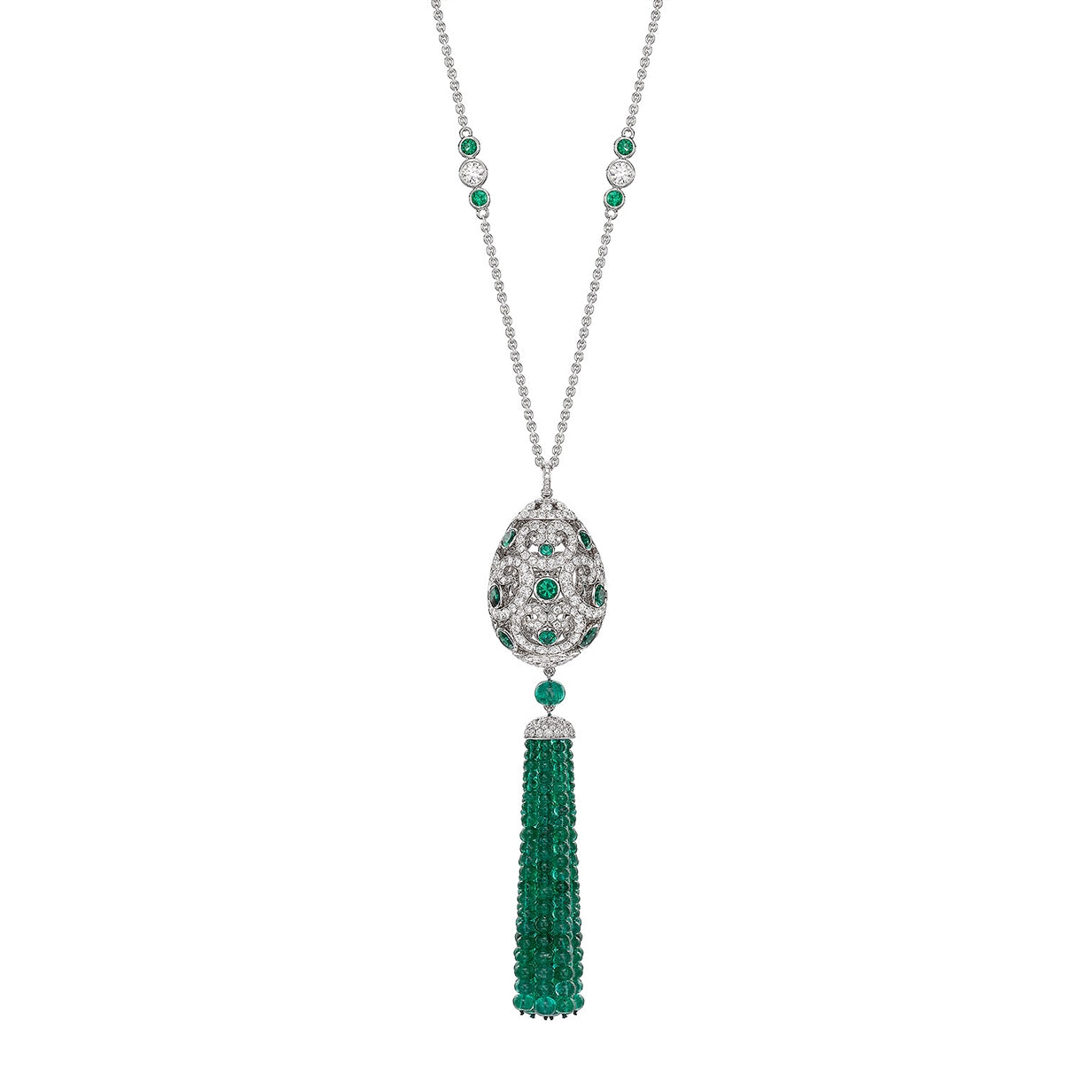 Emerald Impératrice Tassel Pendant