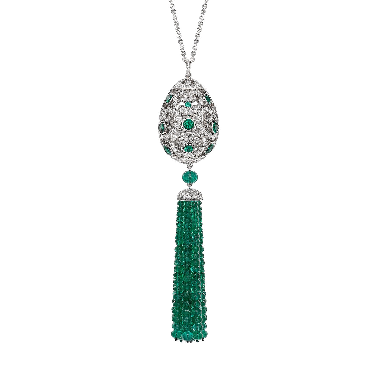 Emerald Impératrice Tassel Pendant