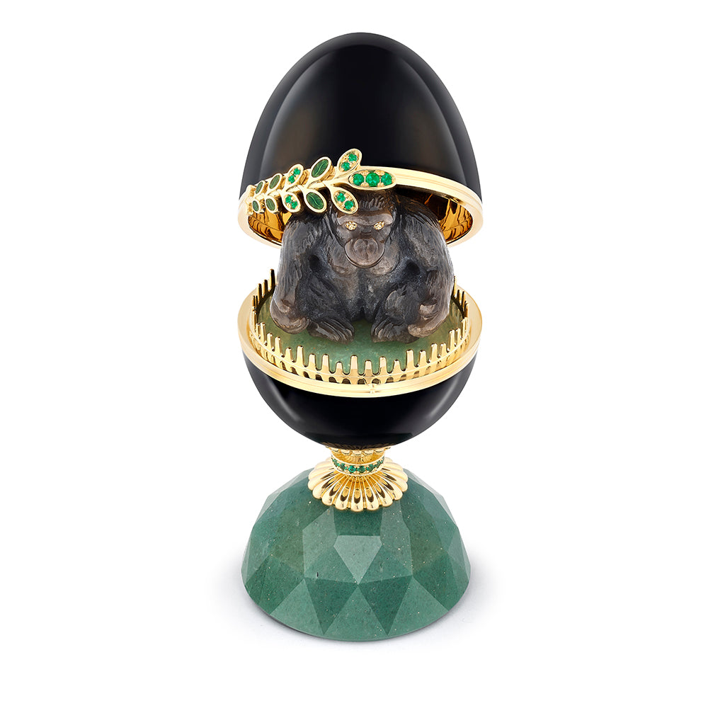 Fabergé Heritage Limited-Edition Congo Egg Objet with Gorilla Surprise