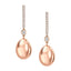 Hoop Egg Drop Earrings