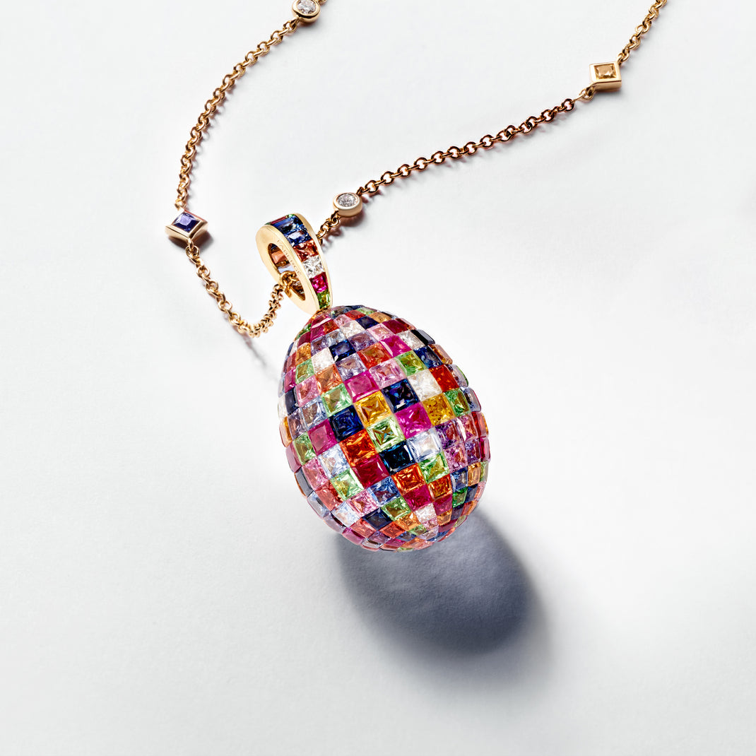 Mosaic Egg Pendant