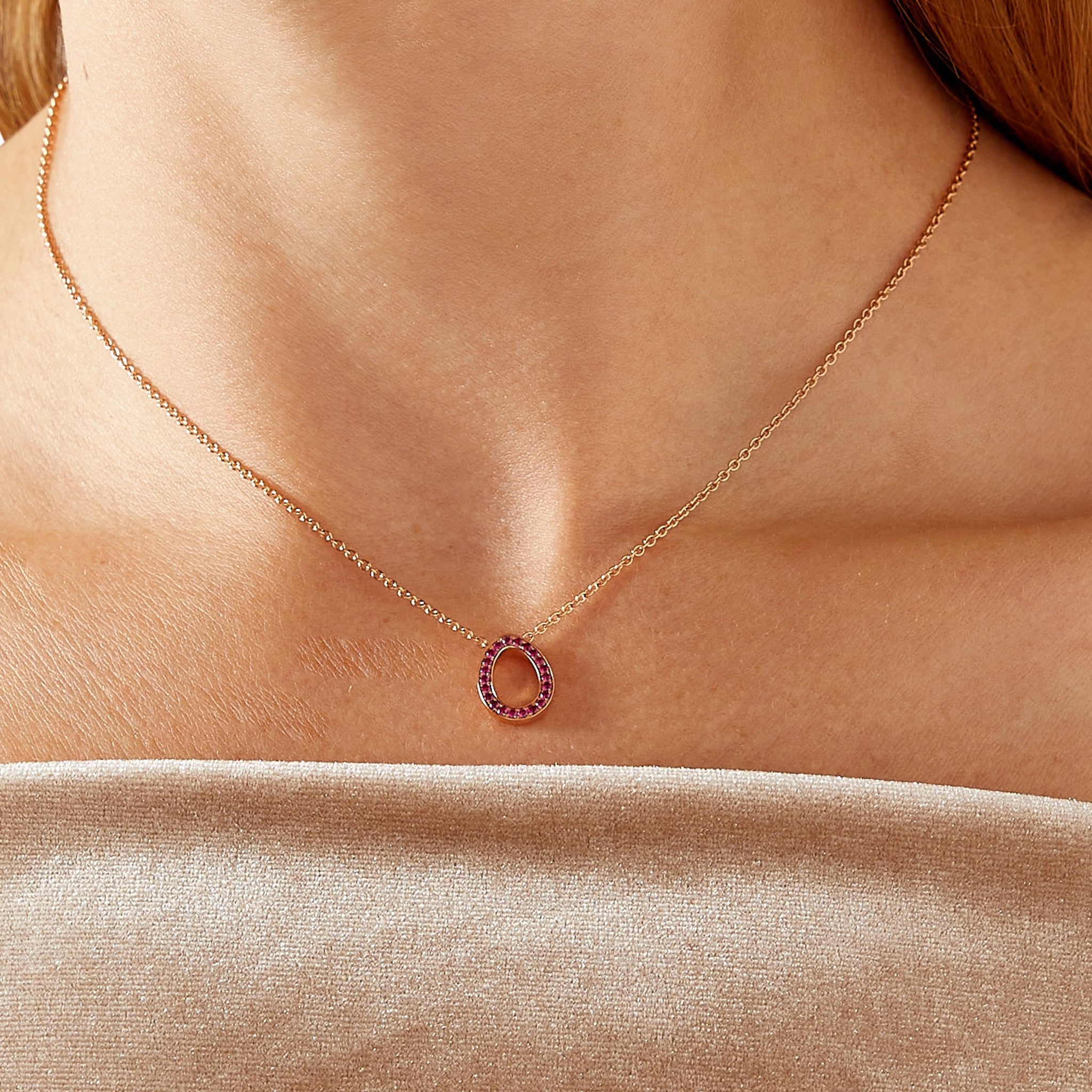 Ruby Sasha Egg Pendant