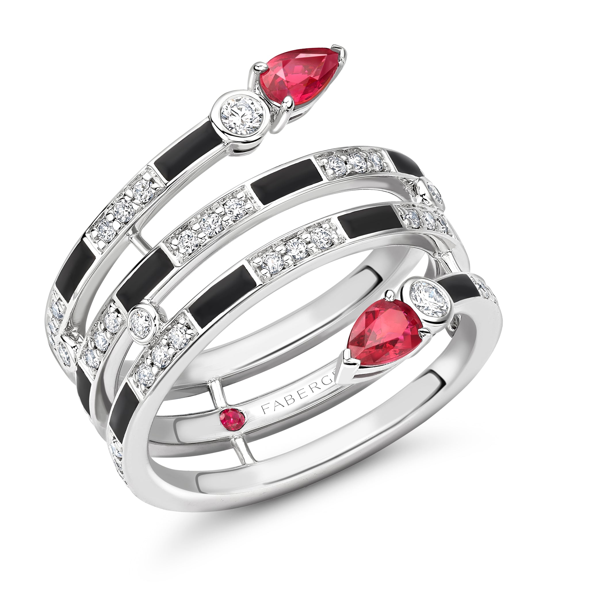 Ruby Spiral Wrap Ring