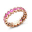 Colours of Love Rose Gold Pink Sapphire Eternity Ring | Fabergé