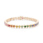 Rose Gold Rainbow Multicoloured Gemstone Tennis Bracelet | Fabergé