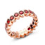 Colours of Love Rose Gold Ruby Eternity Ring | Fabergé