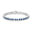 Colours of Love Cosmic Curve White Gold Sapphire Tennis Bracelet