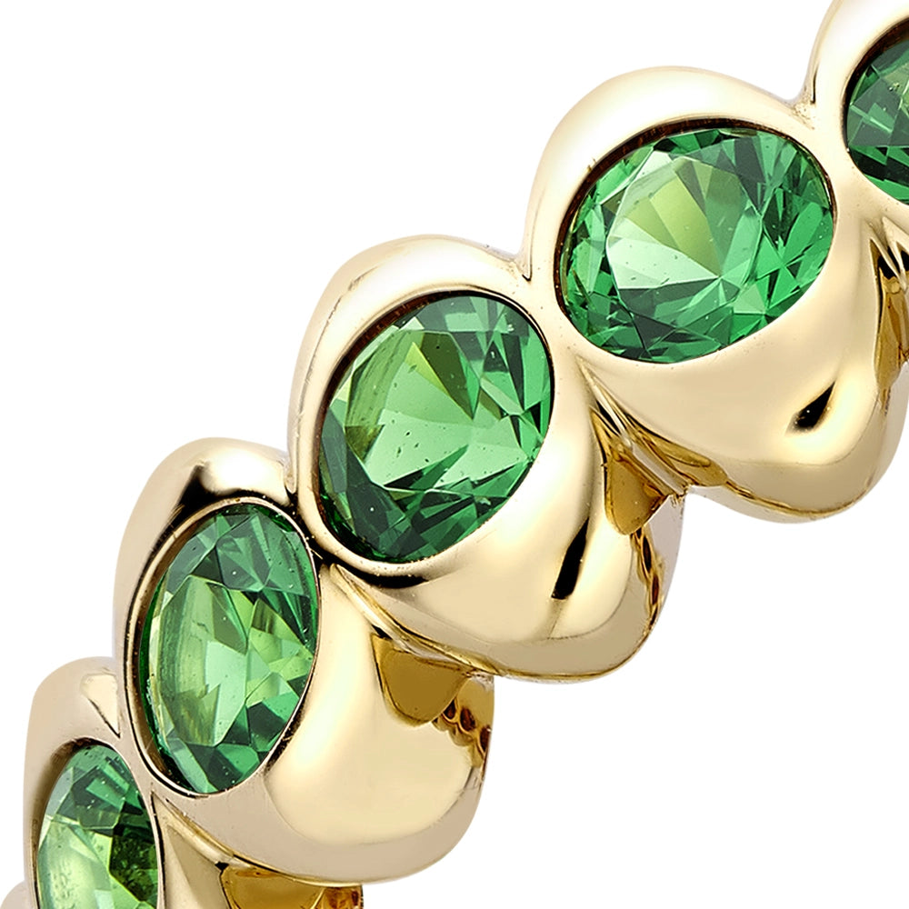 Yellow Gold Tsavorite Eternity Ring | Fabergé