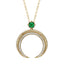 Hilal Yellow Gold Emerald & Diamond Pendant | Fabergé