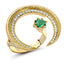 Hilal Yellow Gold Emerald & Diamond Ring | Fabergé