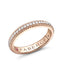 Rose Gold Diamond Fluted Eternity Ring I Fabergé