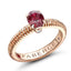 Rose Gold Ruby Fluted Ring | Fabergé