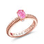 Rose Gold Pink Sapphire Fluted Ring | Fabergé
