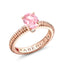 Rose Gold Pink Tourmaline Fluted Ring | Fabergé