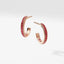 Rose Gold & Ruby Fluted Hoop Earrings | Fabergé