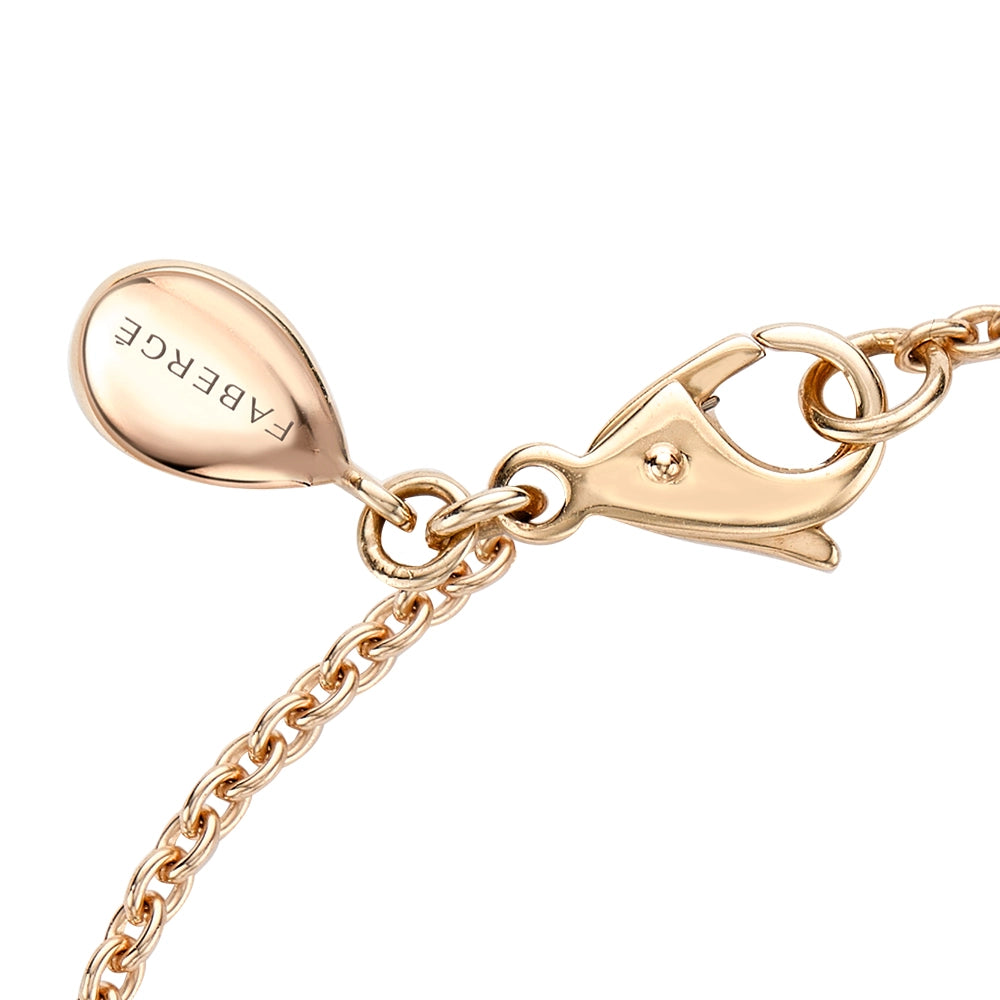 Rose Gold Ruby Egg Chain Bracelet | Fabergé