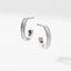 White Gold Fluted Hoop Earrings | Fabergé