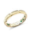 Yellow Gold Fluted Gemsation Ring with Hidden Emeralds | Fabergé