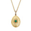 Colours Of Love Yellow Gold Mini Fluted Emerald Egg Pendant