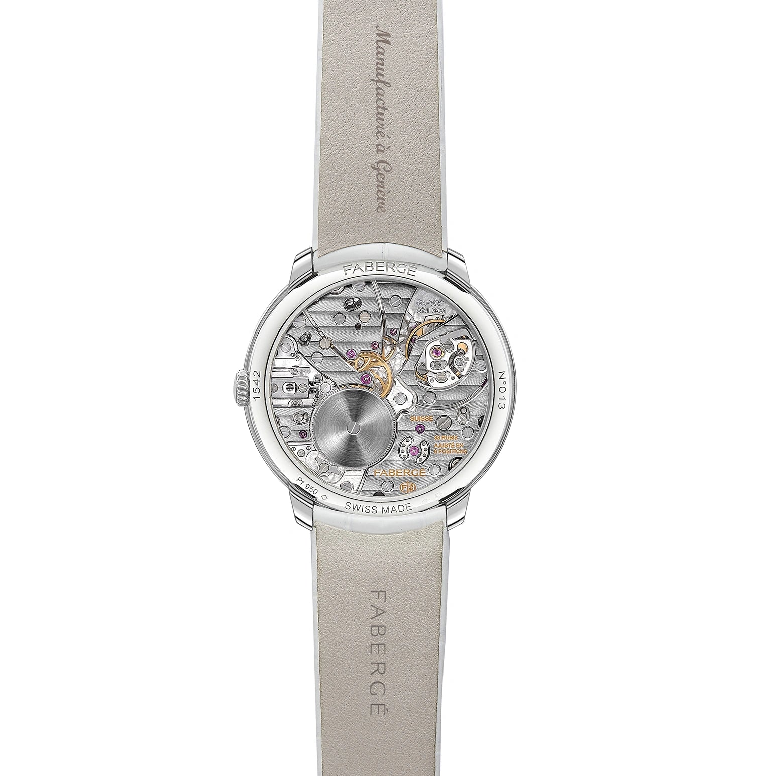 Platinum Compliquée Ladies' Peacock Watch | Fabergé