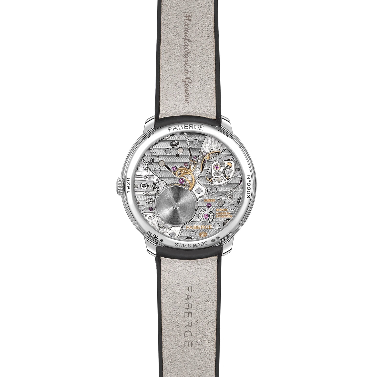 Faberge Ladies Watch - Lady Compliquée Peacock Black Timepiece
