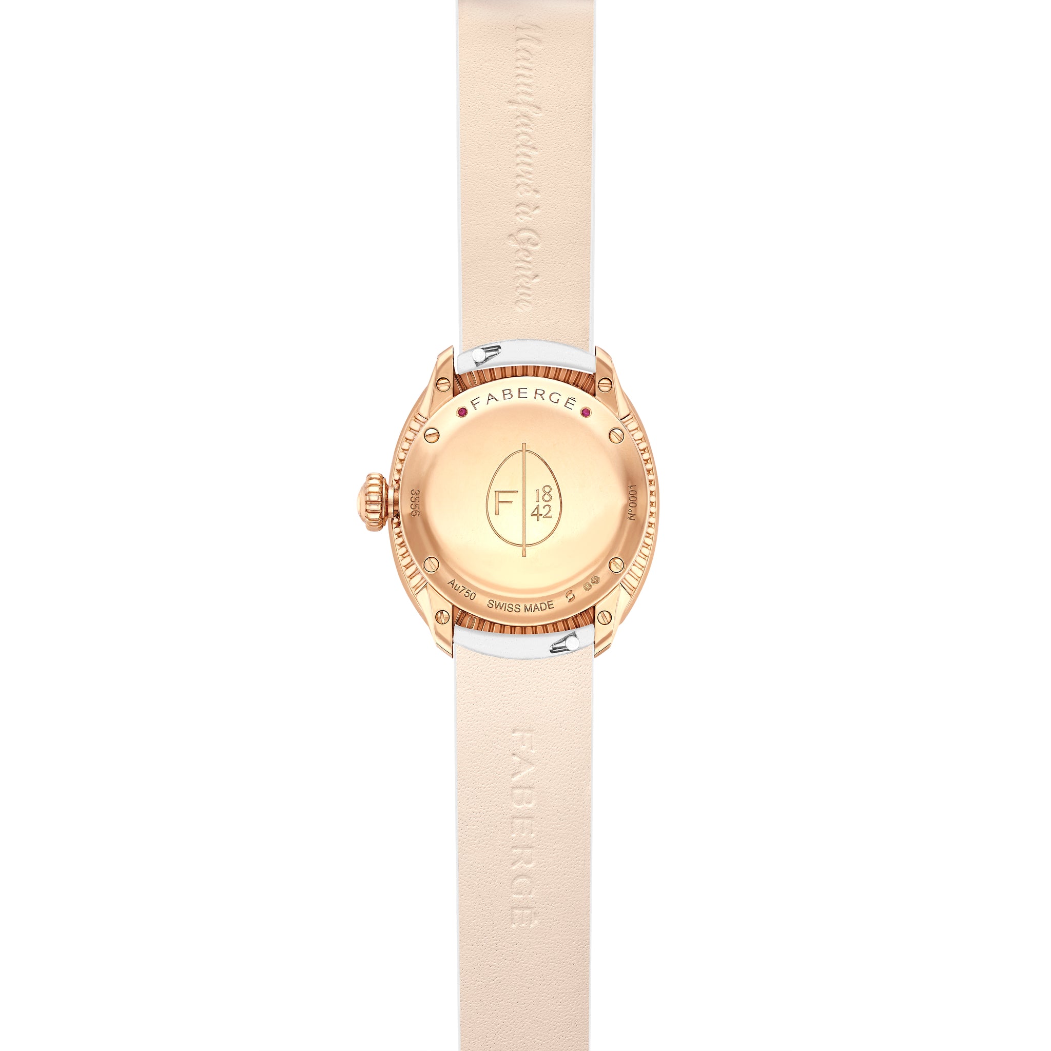 Eggsistence Diamonds Set Numerals & Rainbow Sapphires Watch