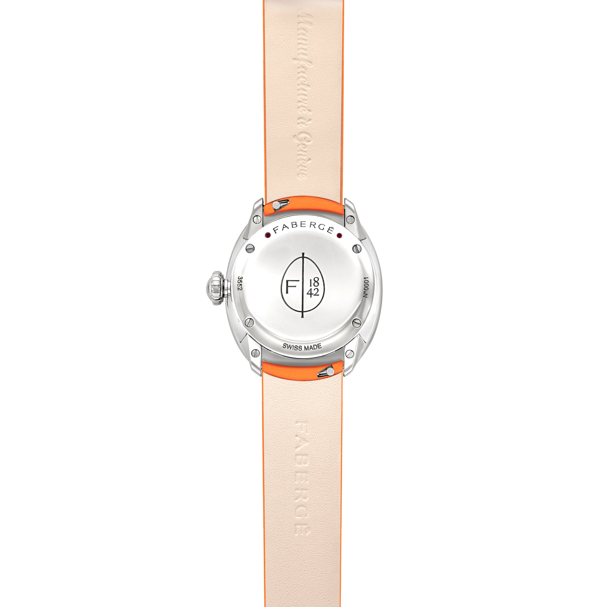 Eggsistence ST Orange Numerals & Sapphires Watch