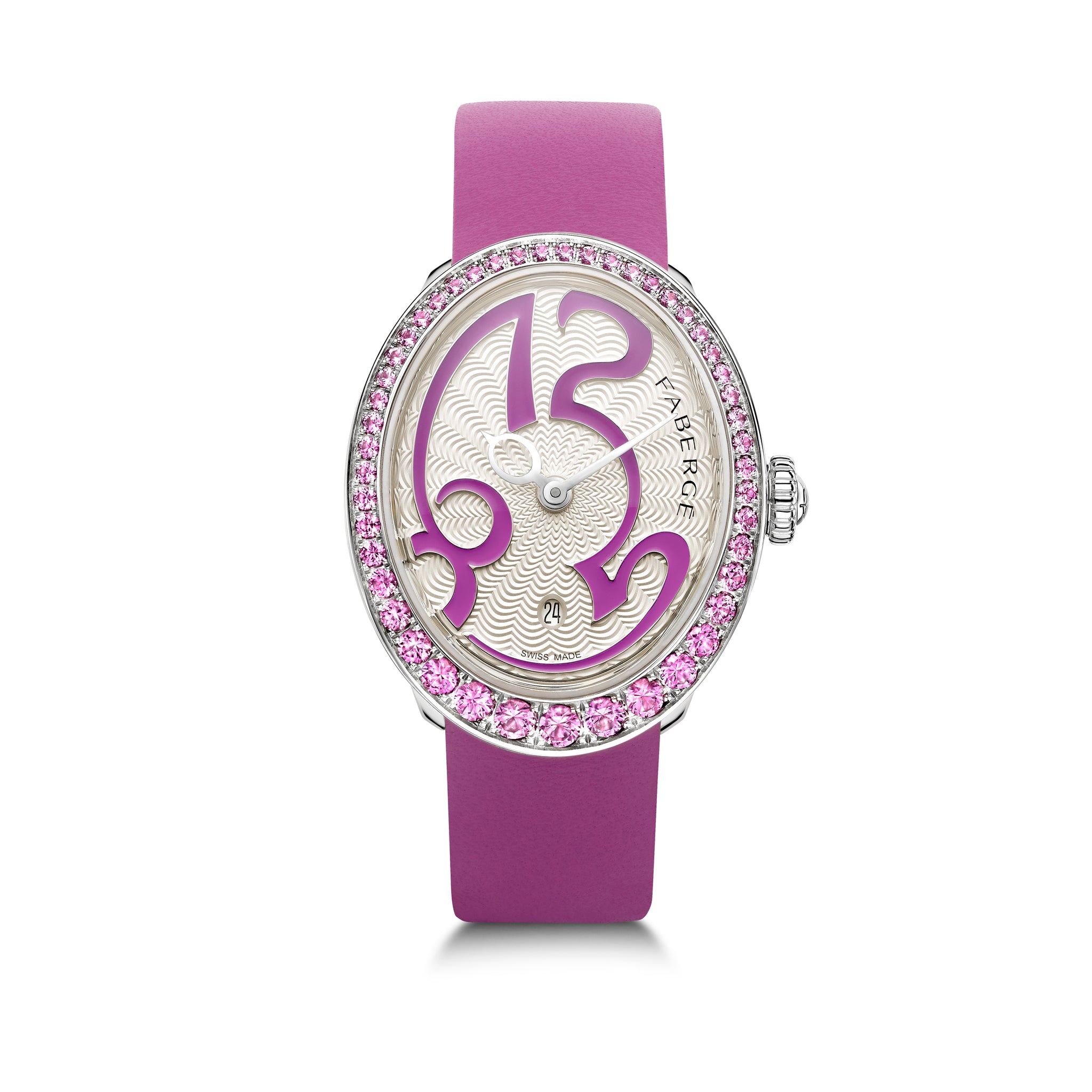 Eggsistence ST Pink Numerals & Sapphires Watch