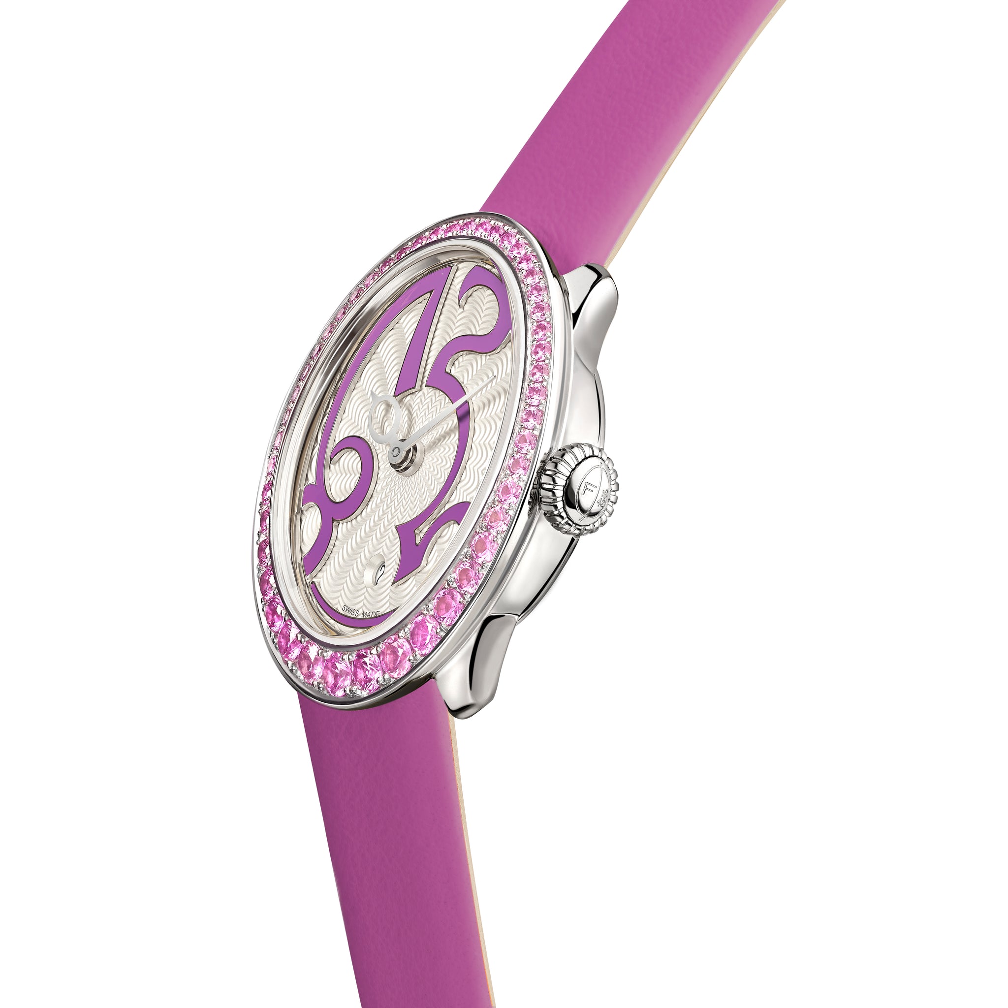 Eggsistence ST Pink Numerals & Sapphires Watch