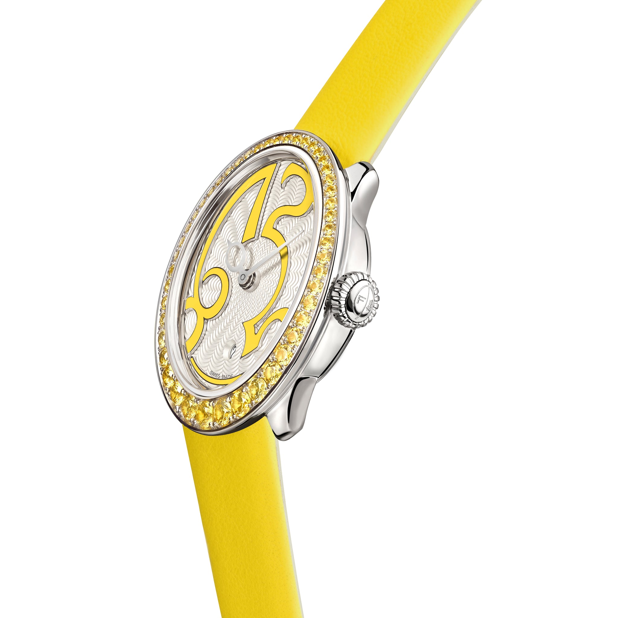 Eggsistence ST Yellow Numerals & Sapphires Watch