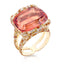 Yellow Gold 21.17ct Topaz Ring With Diamonds & Coloured Gemstones | Fabergé