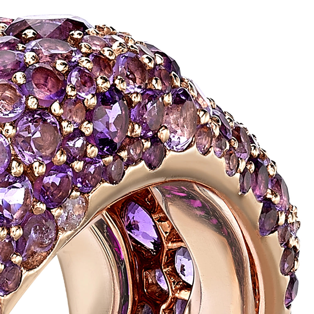 Rose Gold Amethyst Grand Ring | Fabergé