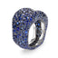White Gold Blue Sapphire Grand Ring | Fabergé