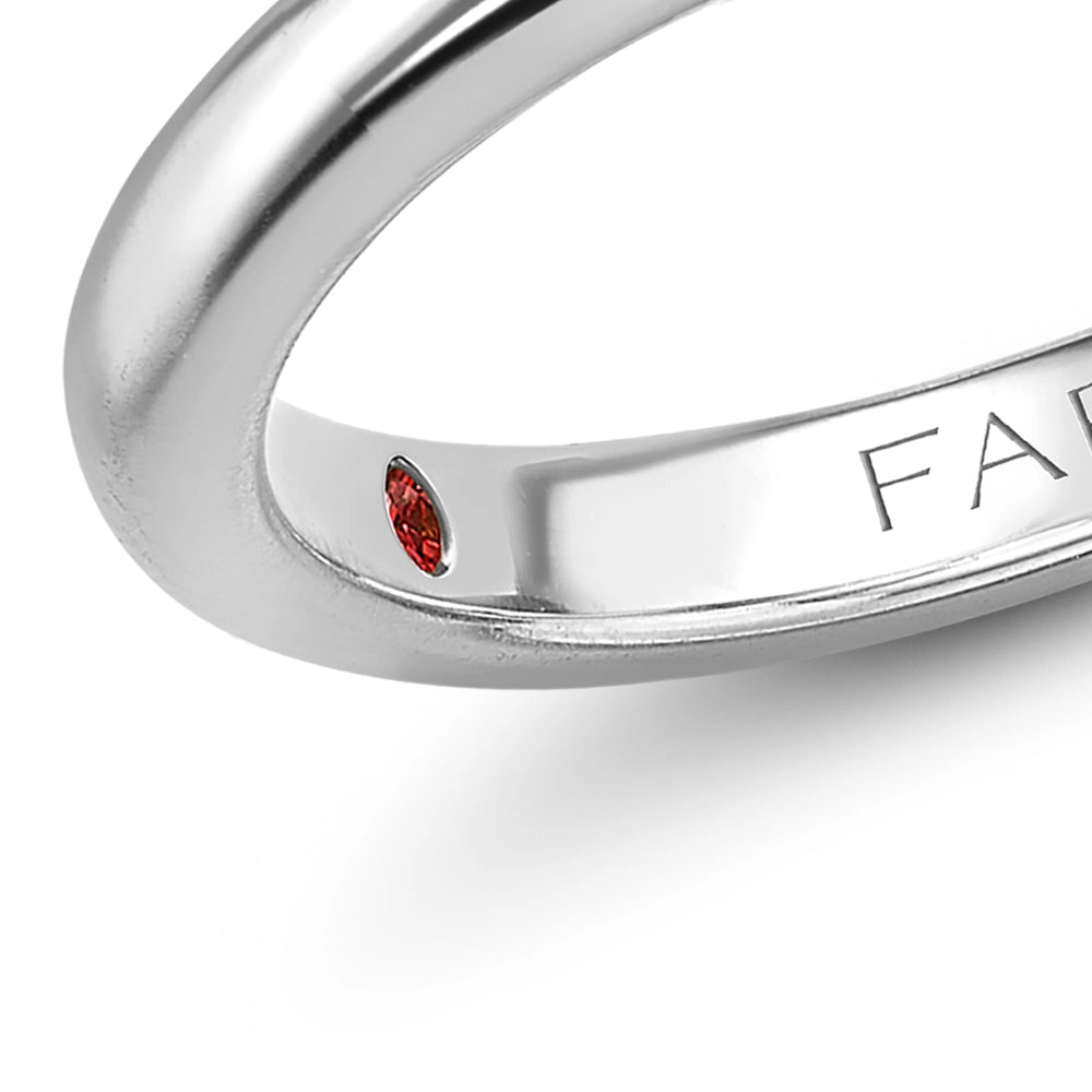 White Gold Diamond Crossover Ring | Fabergé