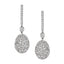 White Gold Diamond Egg Drop Earrings | Fabergé