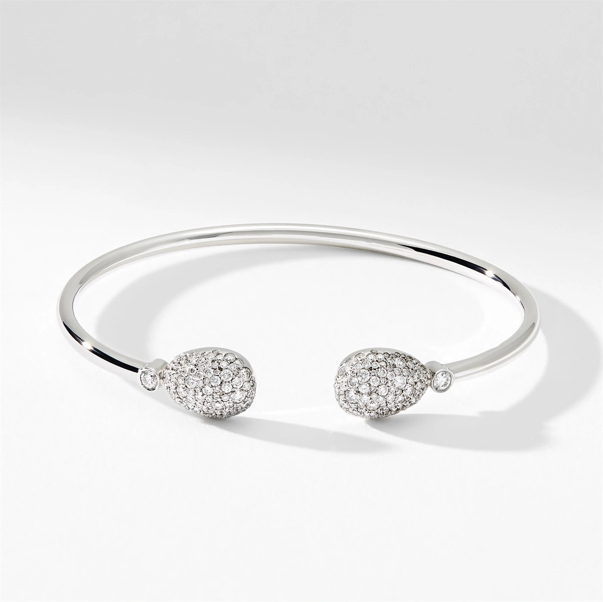 White Gold Diamond Open Bracelet | Fabergé