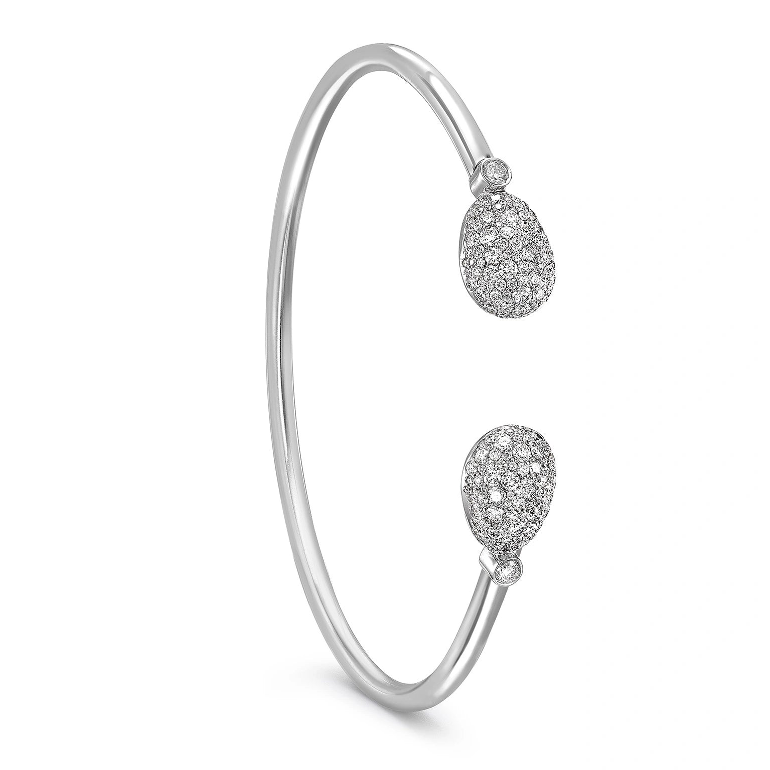 White Gold Diamond Open Bracelet | Fabergé