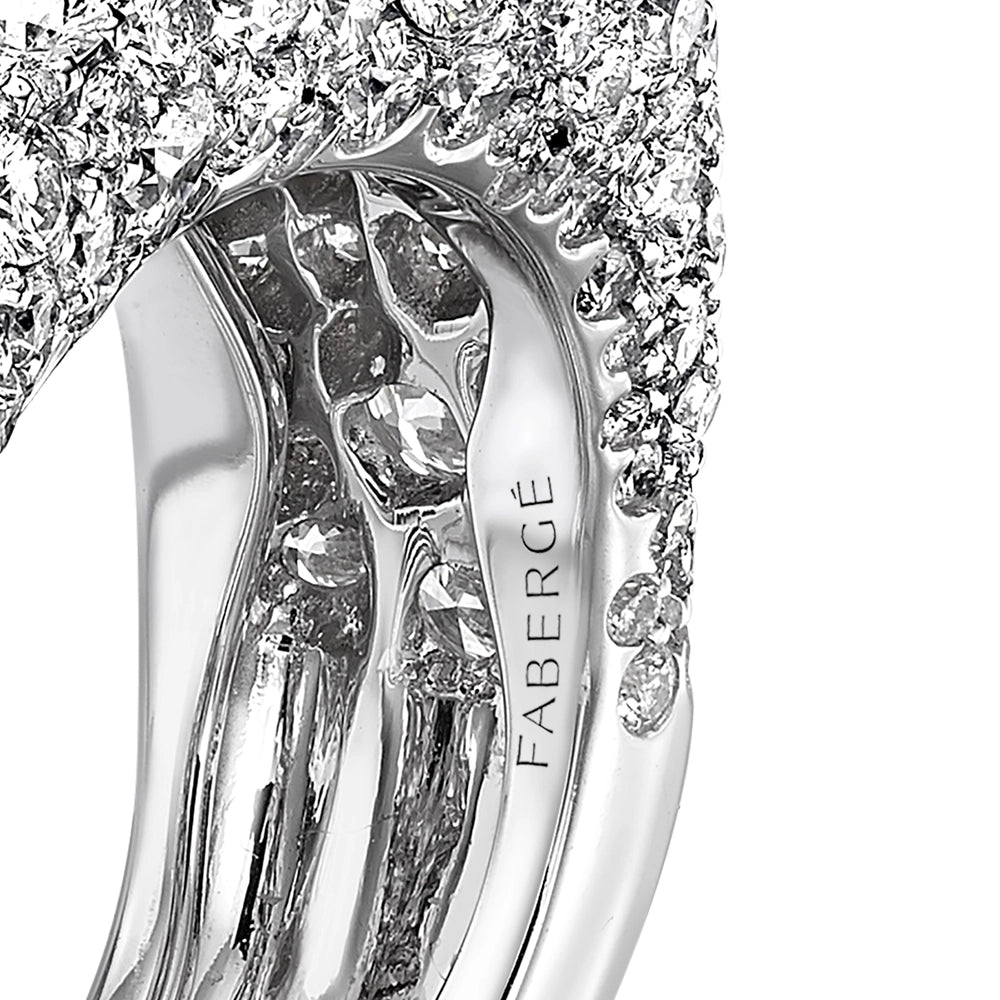 White Gold Diamond Petite Ring | Fabergé