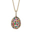Yellow Gold Multicoloured Gemstone Egg Pendant | Fabergé