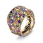 Yellow Gold Multicoloured Gemstone Grand Ring | Fabergé