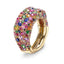 Emotion Yellow Gold Multicoloured Gemstone Petite Ring | Fabergé