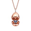 Rose Gold Blue Sapphire Forget Me Not Surprise Locket | Fabergé