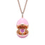 Rose Gold, Diamond & Pink Sapphire Heart Surprise Locket with Pink Lacquer | Fabergé