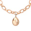 Faberge Essence Rose Gold Egg Charm with Diamond Bail