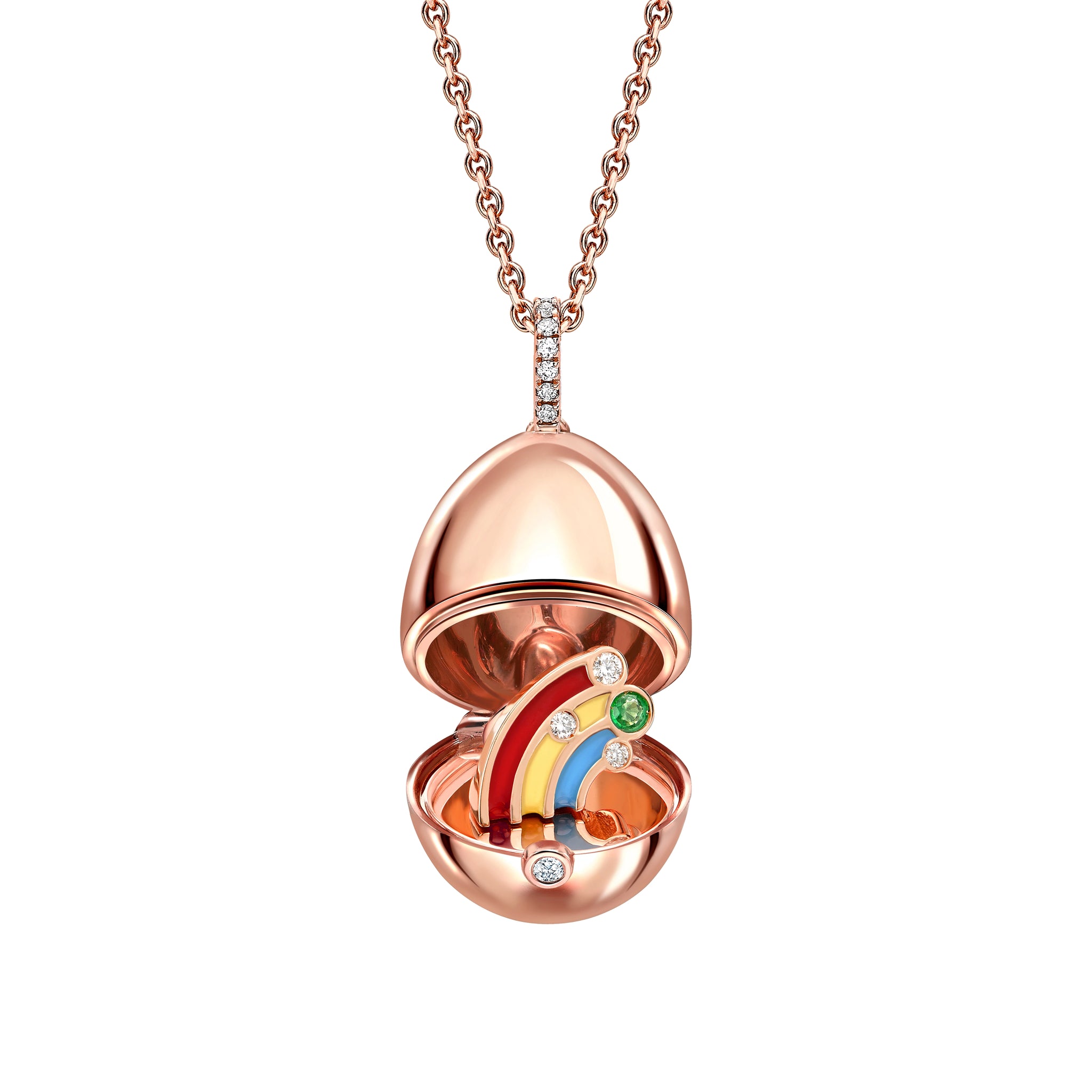 Essence Rose Gold Rainbow Surprise Locket | Fabergé